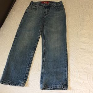 Boys size 7JK indigo jeans straight leg